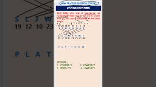 CODING-DECODING-नए प्रश्न का अभ्यास करें, #restart #SSC2025 #020125#2#viral#shorts#codingdecoding