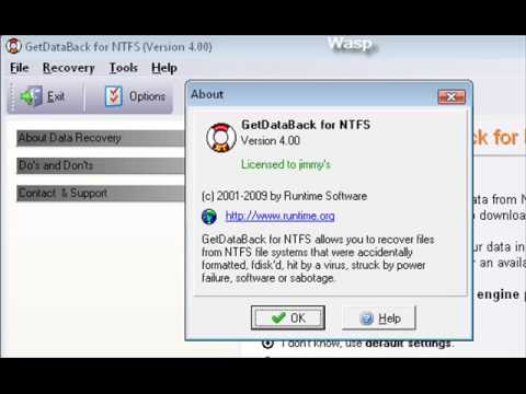 Ключь Getdataback Ntfs