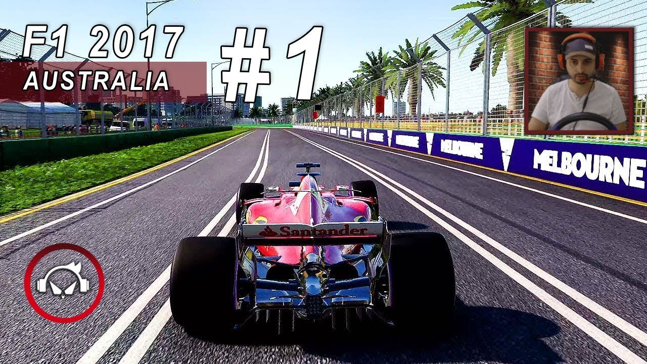 Miniatura do vídeo F1 2017 Australian (FERRARI)  #1 Grand Prix Gameplay @ 1080p (60ᶠᵖˢ) HD ✔