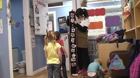 Schedules & Routines - Reviewing the visual schedule before snack