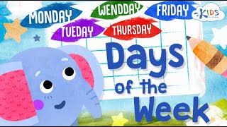 days of the week song children songs with lyrics kids academy