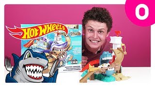 Трек Hot Wheels Охота на акулу 🦈. Играем в машинки Хот Вилс из серии Измени цвет