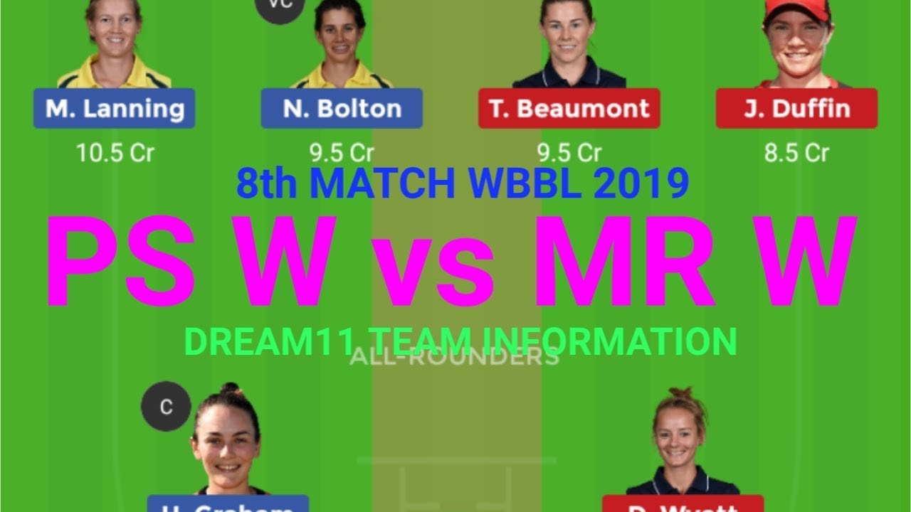 PS W vs MR W  WBBL 2019