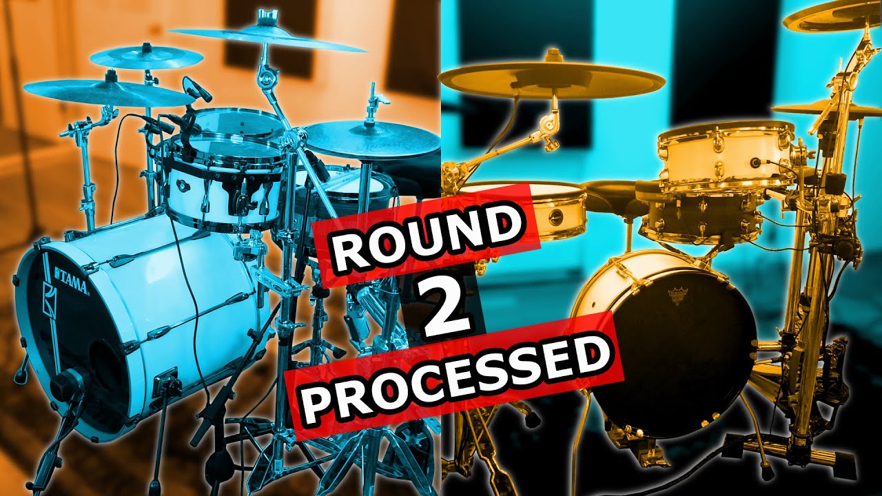 Electronic VS Acoustic Drums ROUND 2 Processed Pearl Mimic Pro, Tama