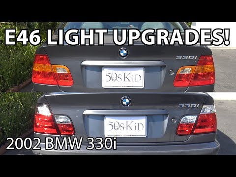BMW E46 DIY Tail Light & Turn Signal Light Upgrades!