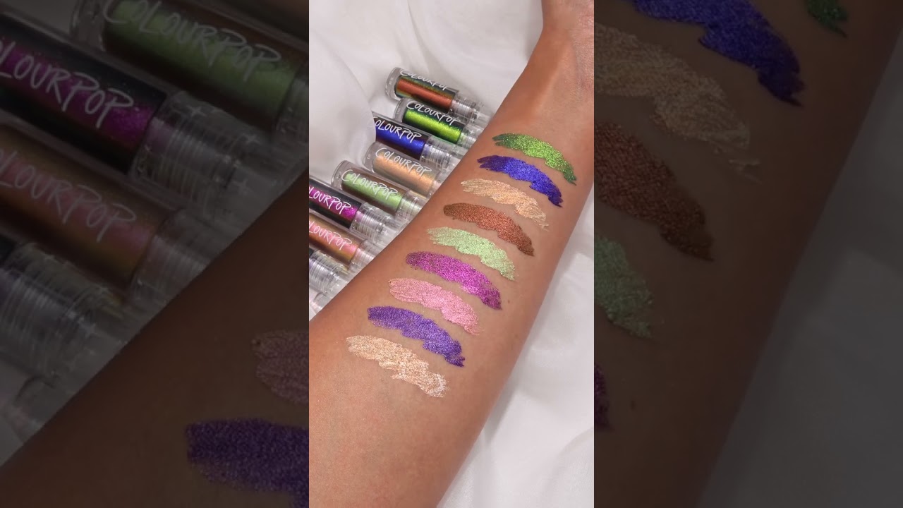 every chrome liquid shadow shade swatched! 💫