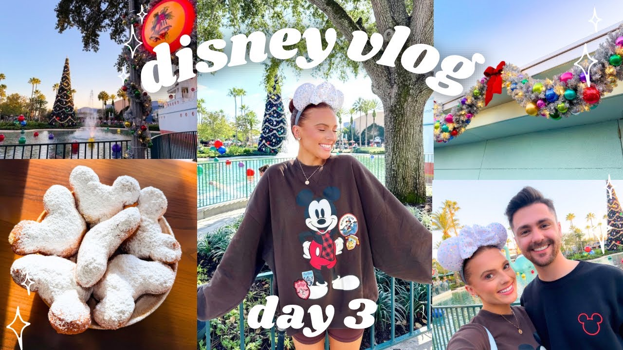 Видеоблог о Диснее ✨ Пробую пончики Микки Маус, Рождество в Голливудской студии, вечер в Эпкоте