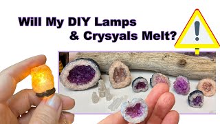 Mini Salt Lamp &amp; Crystal Update WILL THEY MELT?!