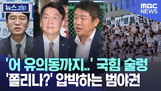 '어 유의동까지..' 국힘 술렁 '쫄리나?' 압박하는 범야권 [뉴스.zip/MBC뉴스]