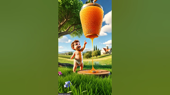 سرقت العسل بس النحل قرصني🥺🐝