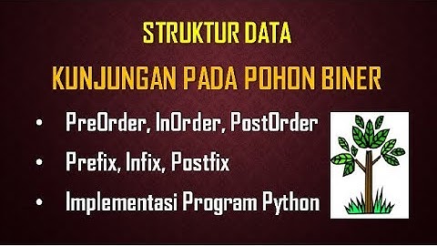 Kunjungan  Pohon Biner (Preorder, Inorder, Postorder) |Struktur Data - Pertemuan 11