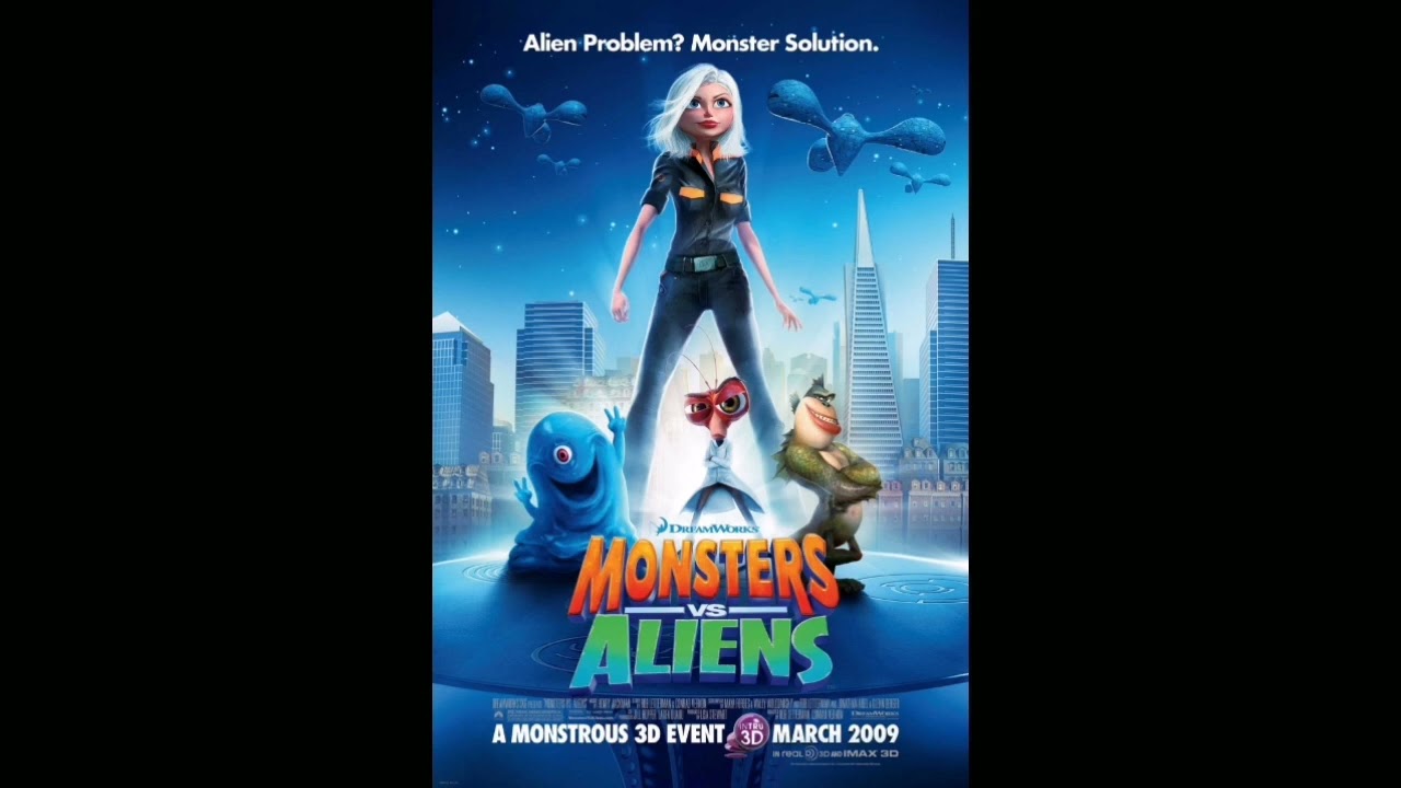 Dreamworks logo | Monsters vs Aliens version (Score)