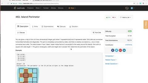 【每日一题：小Fu讲解】LeetCode 463. Island Perimeter