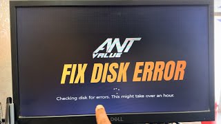 Checking Disk For Errors This Might Take an Hour - Fixed