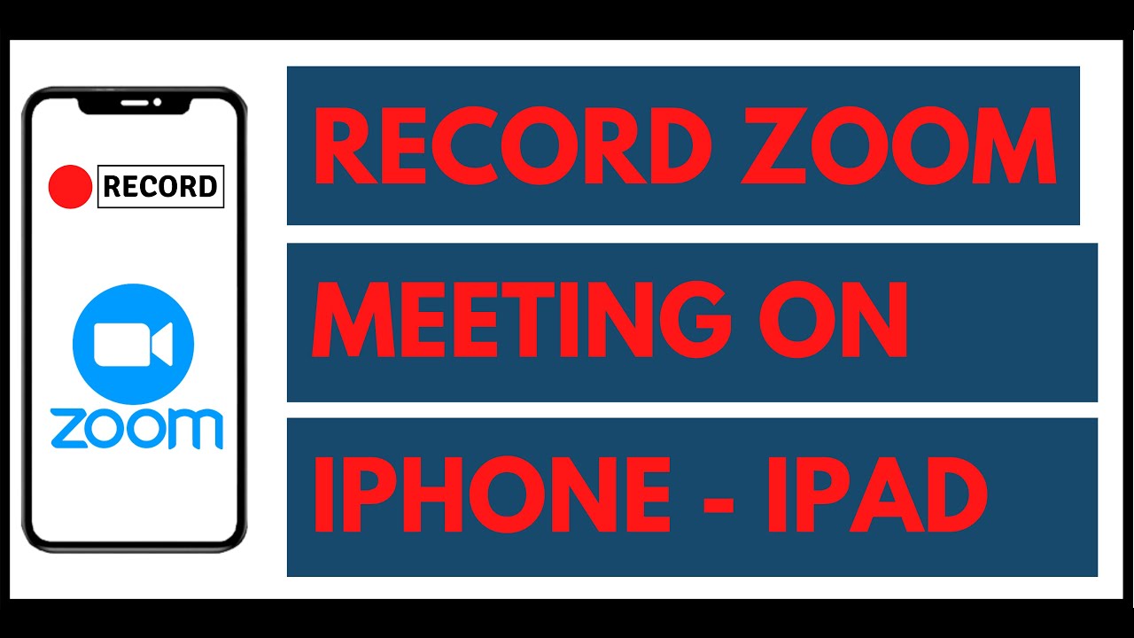 How to record zoom meeting on phone