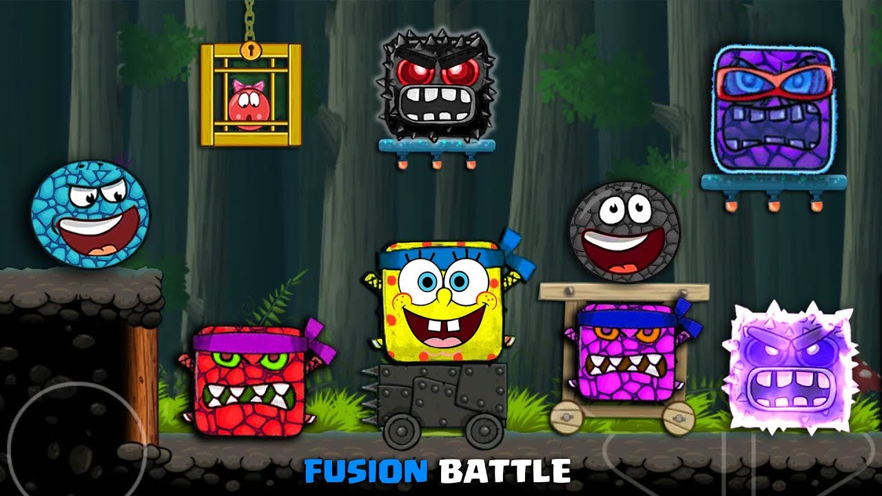 "BLACKBERRY & TOMATO BERRY BALL" Fusion Battle with Spongebob, Berry