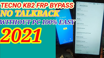 TECNO KB2 FRP BYPASS 100% VERY EASY.