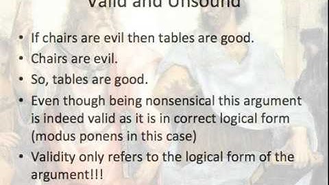 validity and soundness