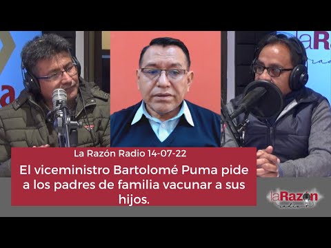 El viceministro Bartolomé Puma pide a los padres de familia vacunar a sus hijos.