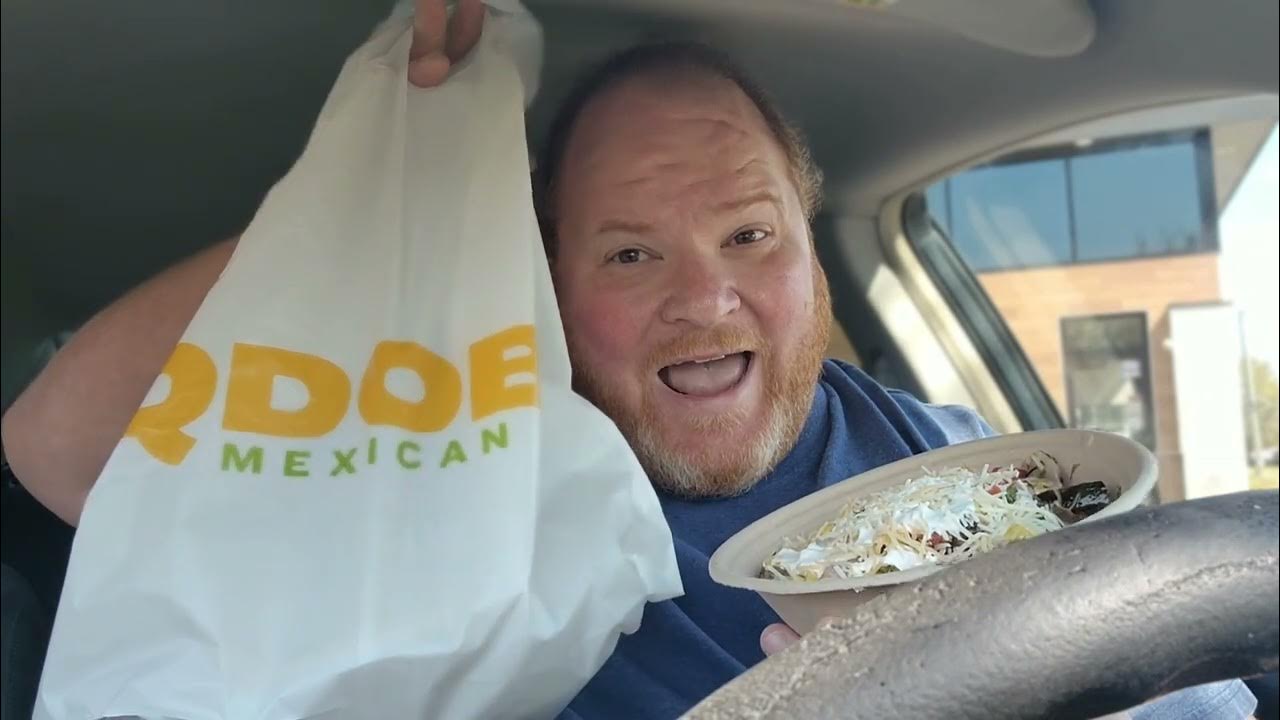 Trying Qdoba's Brisket burrito bowl with a taco🌮 I've never eaten at