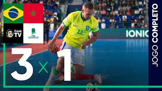 Thumbnail for JOGO COMPLETO: BRASIL X MARROCOS | QUARTAS DE FINAL | COPA DO MUNDO FIFA DE FUTSAL 2024