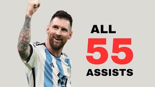 Lionel Messi - All 55 Assists For ARGENTINA- With Commentaries.