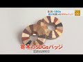 BSS×SDGs 廃材を使ったSDGsバッジ