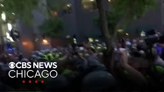 Pro-Palestinian protesters clash with Chicago police outside Israeli Consulate