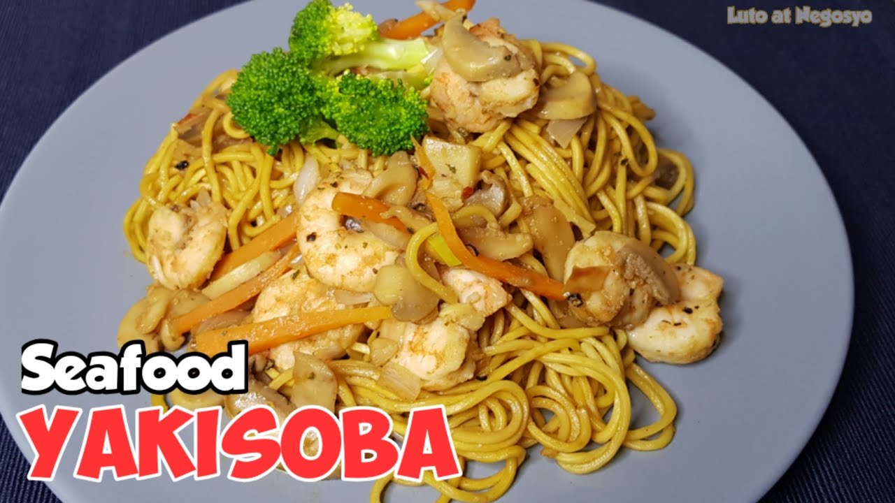 SEAFOOD YAKISOBA RECIPE YouTube