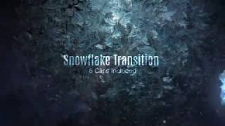 Snowflake Transitions-After Effects Template Videohive