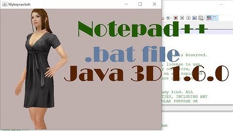 Simplest Way to Use Java 3D 1.6.0 in Notepad++