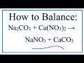 Balancing Chemical Equations and Reactions