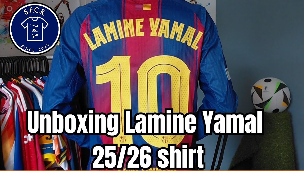 LAMINE YAMAL FC Barcelona 2025/26 home jersey unboxing [Adjersey] 