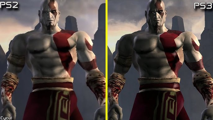 Chains of Olympus on both PSP and PS3is there really a difference  between then?I mean appart from the game size cauz im guessing upscaled  textures🤔haven't started it yetneed to finish GOW1 