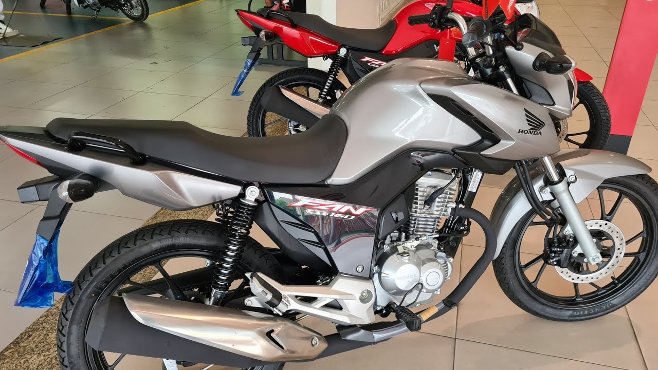 NOVA HONDA FAN 160 2023 PRATA METÁLICO EM DETALHES MAIS PREÇO/ELA