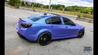 WhipAddict: Chevrolet SS Sedan New Look, Satin Flip Glacial Frost Wrap by Blackout Elite!