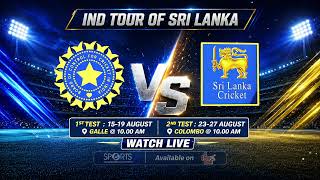 #SLvIND Test Series 2026 | August 15 - 27 | LIVE on DD Sports (DD Free Dish) screenshot 3