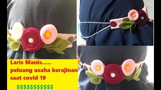 Ide Usaha Pandemi - Cara Membuat Konektor Masker Hijab Tali Penyambung Masker