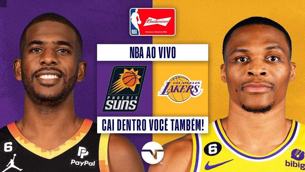 Phoenix Suns x Los Angeles Lakers: saiba onde assistir ao jogo da