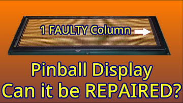 Can I REPAIR this Pinball Dot Matrix Display (DMD) that has a faulty column?  Let