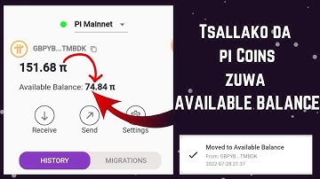Yadda ake MOVING Pi COINS zuwa AVAILABLE BALANCE_HOW TO MOVE Pi COIN TO AVAILABLE BALANCE_PI NETWORK