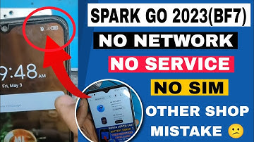 TECHNO SPARK GO 2023(BF7) NO NETWORK,EMERGENCY CALL, ऐसा काम मत किया करो 😕
