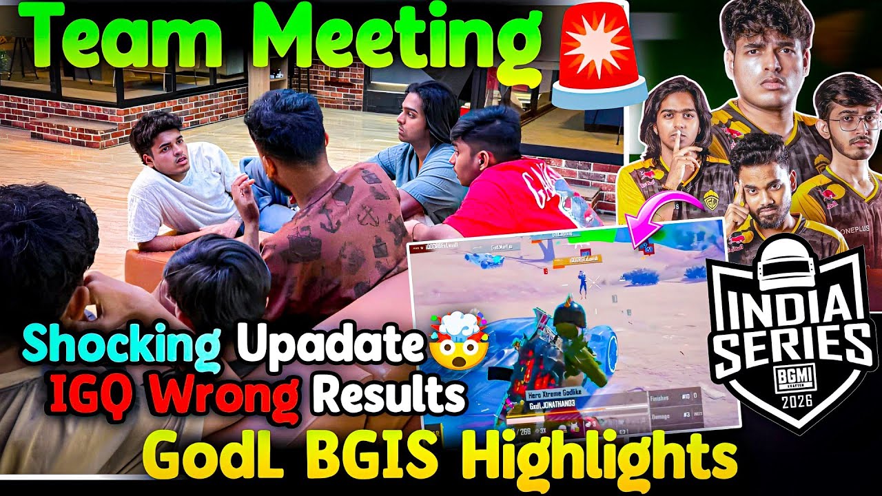 GodLike Team Meeting🚨 BGIS Day 1 Highlights💛 Shocking Update!😱 Again ...