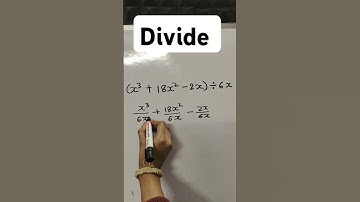 Divide polynomials by monomial #maths #tricks #dividend #tranding #tips #easy #important