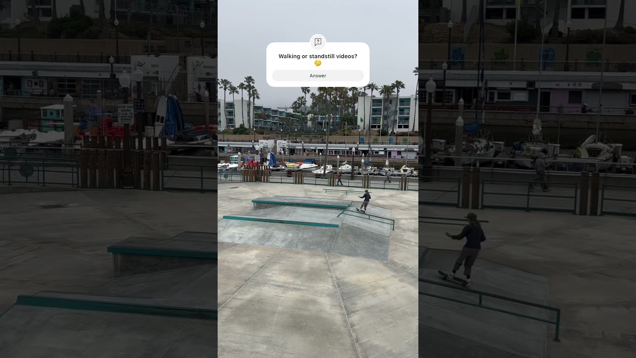 Relaxing skate park by the beach 🛹🌊 • 