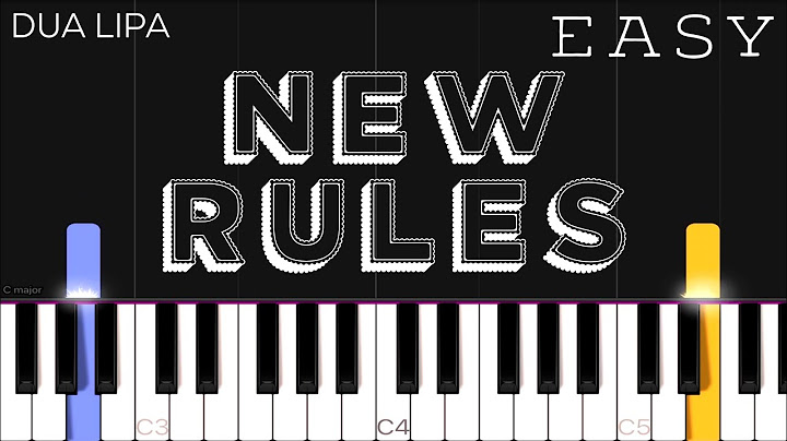New Rules Piano version - Piano performance video thumbnail
