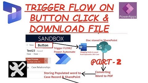 Trigger power automate on Button click, Generate word document and Download file - Part 2