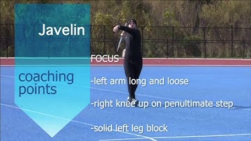 Javelin 5 Step Throw https://www.trackandfieldcoach.com/