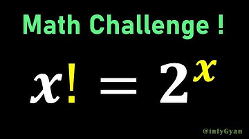 Solving a Fascinating Exponential Equation Involving Factorials