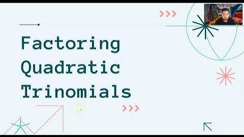 Factoring Quadratic Trinomials pt. 1 (Intro + Example 1)